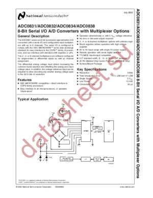 ADC0834CCWM datasheet  