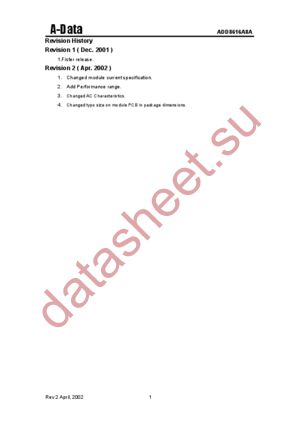 ADD8616A8A-75BA datasheet  