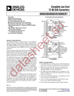 ADDAC87 datasheet  