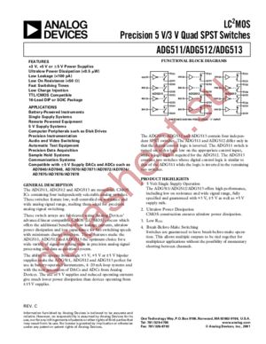 ADG511BCHIPS datasheet  