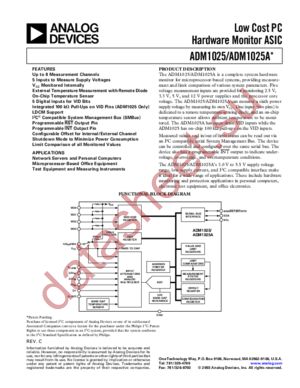 ADM1025ARQ-REEL datasheet  