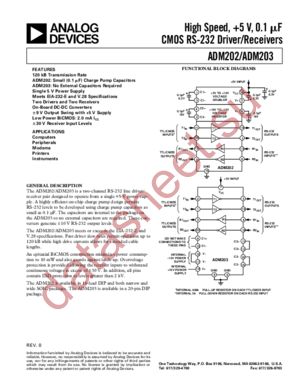 ADM202JRN datasheet  