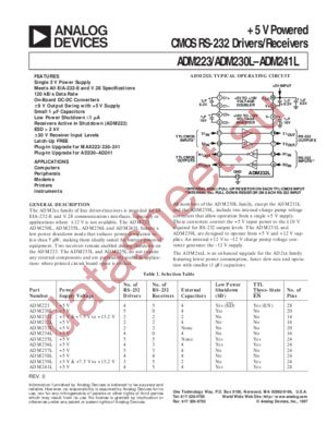 ADM232LAR datasheet  