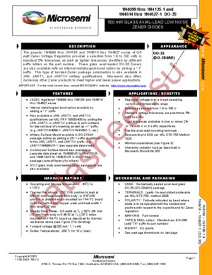 JANTX1N4117-1 datasheet  