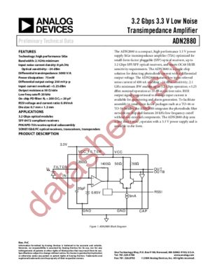 ADN2880XCHIPS datasheet  