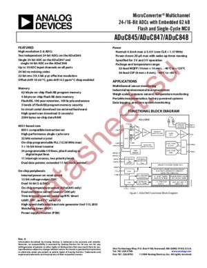EVAL-ADUC-CABLE1 datasheet  