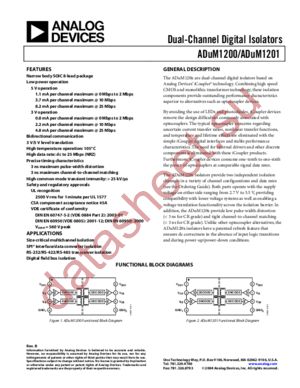 ADUM1200BRZ-RL7 datasheet  