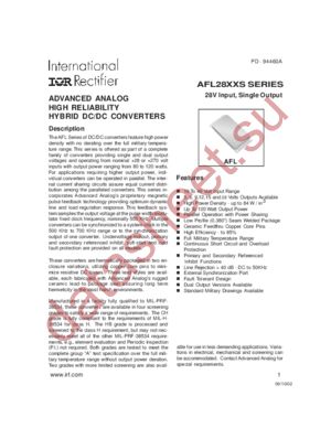 AFL2812S datasheet  