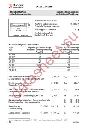 AG12K datasheet  