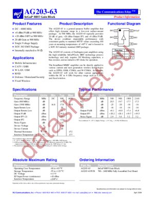 AG203-63PCB datasheet  