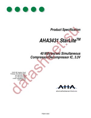 AHA3431 STARLITE datasheet  