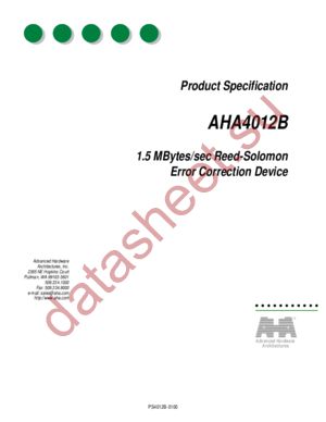 AHA4012B-006PJC datasheet  