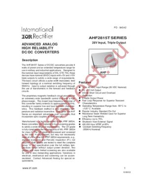 AHF2815T datasheet  