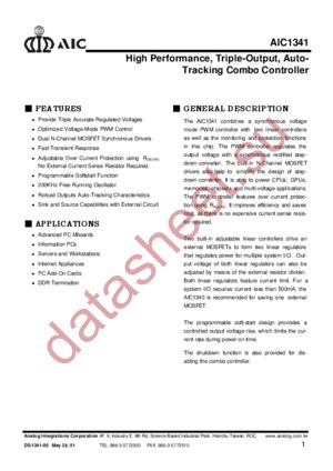 AIC1341 datasheet  