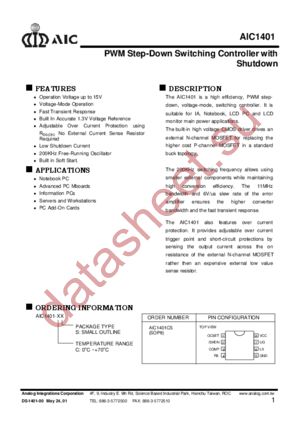 AIC1401CS datasheet  