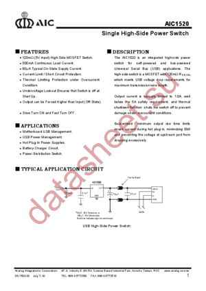 AIC1520CZ datasheet  