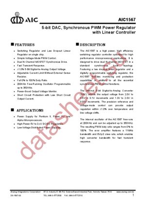 AIC1567CS datasheet  