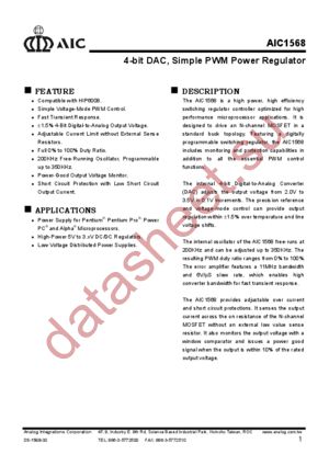 AIC1568CS datasheet  