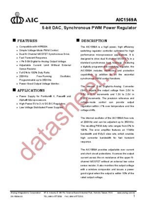 AIC1569A datasheet  