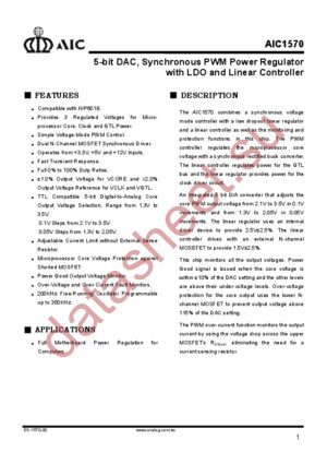 AIC1570 datasheet  