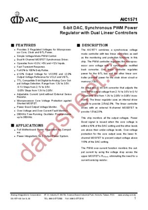 AIC1571 datasheet  