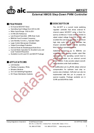 AIC1577 datasheet  