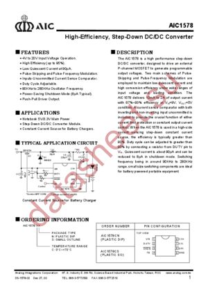 AIC1578CN datasheet  