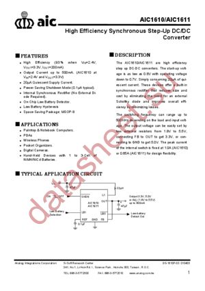 AIC1610COTR datasheet  