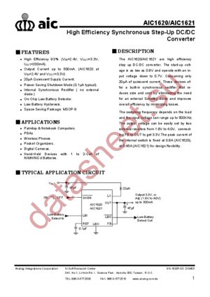 AIC1620 datasheet  