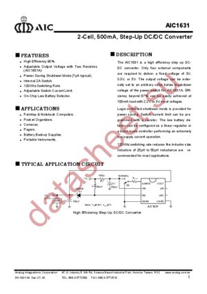 AIC1631ACN datasheet  