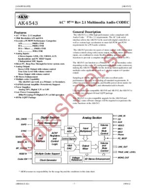 AK4543 datasheet  