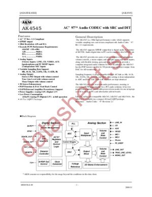 AK4545 datasheet  