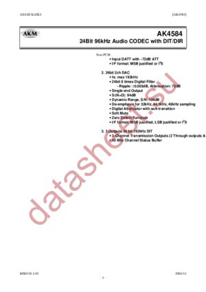 AK4584 datasheet  