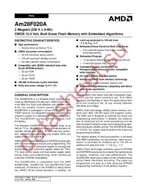 AM28F020A-90FC datasheet  