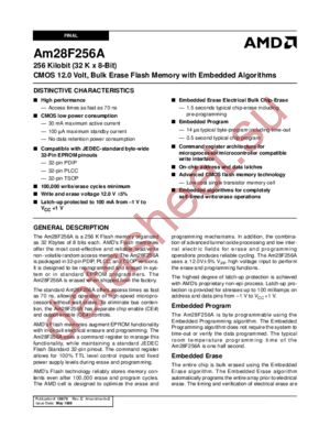 AM28F256A-90PC datasheet  