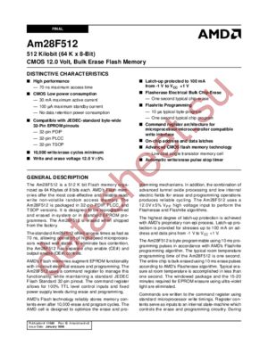 AM28F512 datasheet  