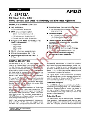 AM28F512A-120PEB datasheet  