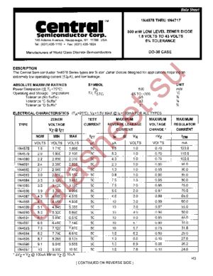 1N4678 datasheet  