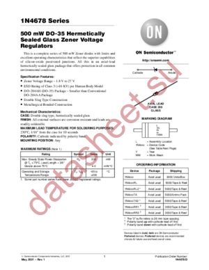 1N4678-D datasheet  