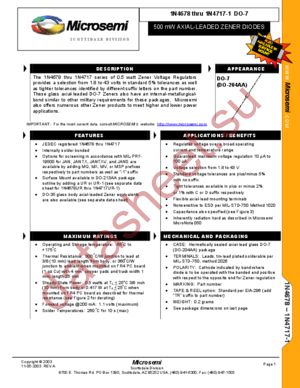 1N4699 datasheet  