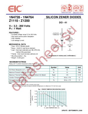 1N4736 datasheet  