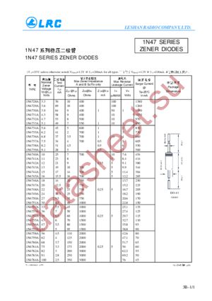 1N4734B datasheet  