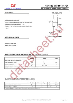 1N4734 datasheet  