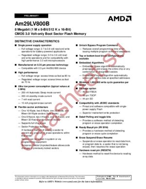 AM29LV800BB120FI datasheet  