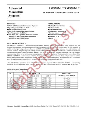 AMS285-1.2 datasheet  