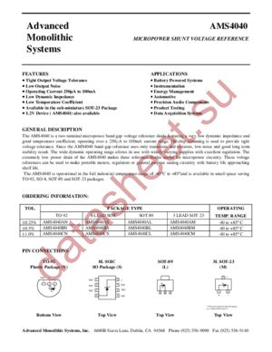 AMS4040AN datasheet  