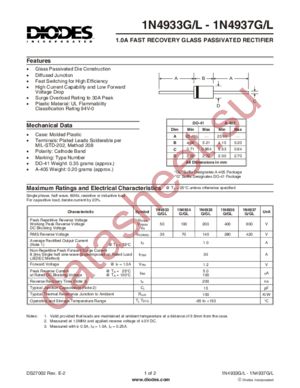 1N4937GL datasheet  