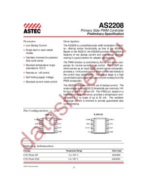 AS2208D datasheet  