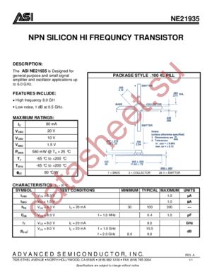 NE21935 datasheet  