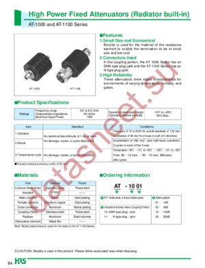 AT-1001 datasheet  